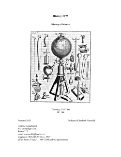 History 2P75 - Brock University