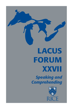 Lexicalization and Opacity