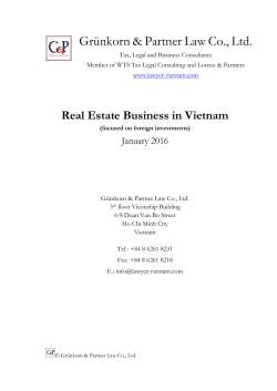 Real Estate Business in Vietnam
