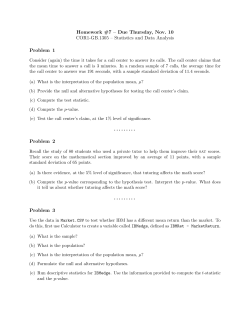 Homework #7 &ndash; Due Thursday, Nov. 10 COR1