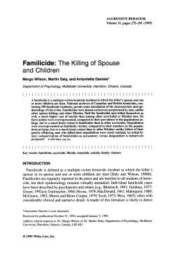 Familicide: The Killing of Spouse and Children