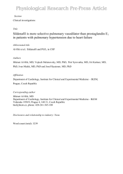 Sildenafil is more selective pulmonary vasodilator