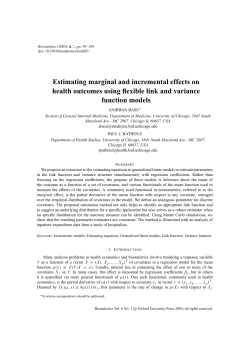 Estimating marginal and incremental effects on