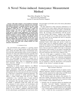 A Novel Noise-induced Annoyance Measurement Method