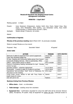All agreed - Woodcroft Morphett Vale Neighbourhood Centre
