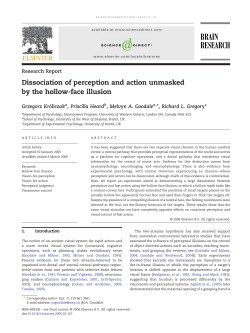 Dissociation of perception and action unmasked