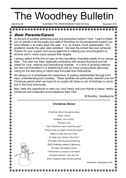 The Woodhey Bulletin - Woodhey High School