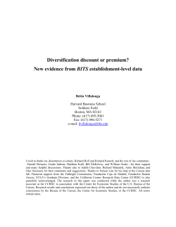 Diversification discount or premium? New