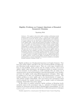 Rigidity Problems on Compact Quotients of Bounded