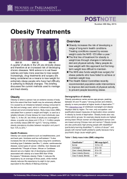 Obesity Treatments