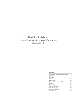 Course Catalog 20140225