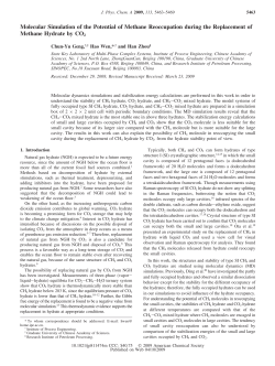 Molecular Simulation of the Potential of Methane Reoccupation