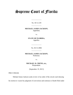 Jackson v. State - Florida Supreme Court