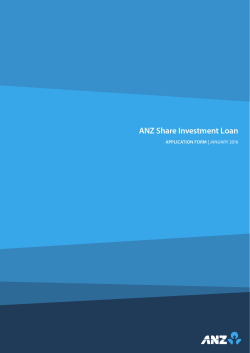 ANZ Share Investment Loan