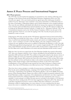 Annex E Peace Process and International Support