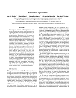 Considerate Equilibrium