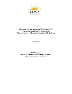 Alignment Content Analysis of TIMSS and PISA Mathematics and