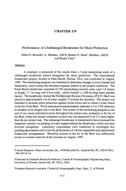 CHAPTER 179 Performance of a Submerged Breakwater