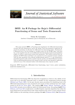 1 - Journal of Statistical Software
