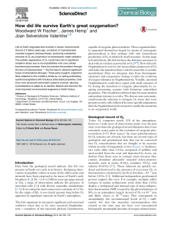 How did life survive Earth`s great oxygenation?