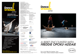 Dance Umbrella Free Sheet - Freddie Opoku