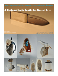 A Customs Guide to Alaska Native Arts