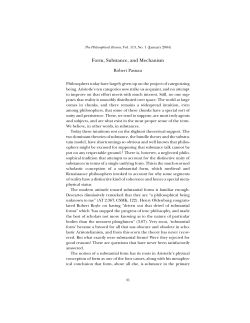 Form, Substance, and Mechanism