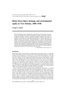 Basin Street blues: drainage and environmental equity in New