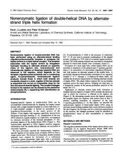 strand triple helix formation