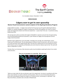 Calgary soon to get its own spaceship