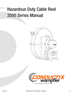 Hazardous Duty Cable Reel 3500 Series Manual