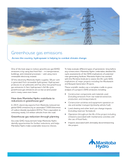Greenhouse gas emissions