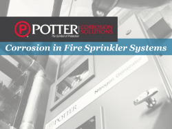 Corrosion in Fire Sprinkler Systems