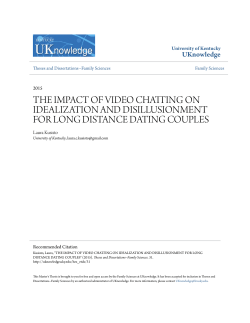 the impact of video chatting on idealization and disillusionment for