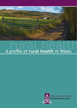 Part 1 - Health in Wales