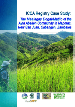 The Maalagay Dogal/Matilo of the Abellen Community in Maporac