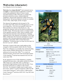Wolverine Wikipedia