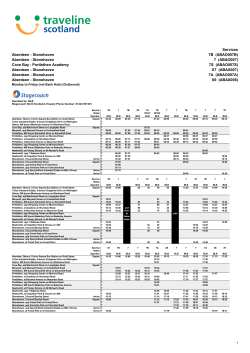 Services Aberdeen - Stonehaven 7B (ABAO007B) Aberdeen