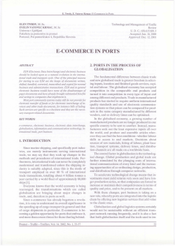 E-COMMERCE IN PORTS