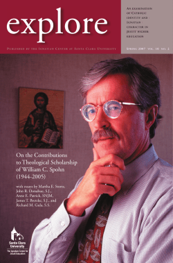 On the Contributions to Theological Scholarship of William C. Spohn