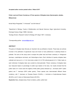 Accepted author version posted online: 3 March 2017 Pollen Load