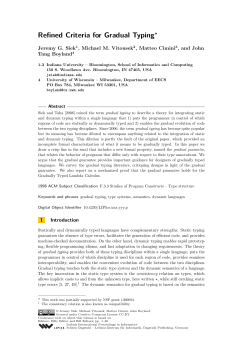 Refined Criteria for Gradual Typing