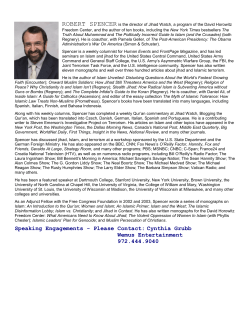 Robert Spencer Biography