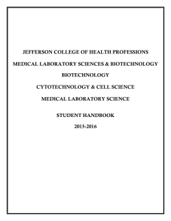 jefferson college of health professions medical laboratory sciences