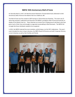 NBFSC 35th Anniversary Wall of Fame