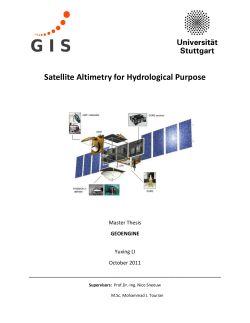 Satellite Altimetry for Hydrological Purpose