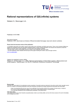 Rational representations of l2(0,infinite) systems