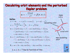 Osculating orbit elements and the perturbed Kepler problem