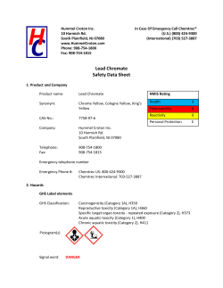 Lead Chromate - Hummel Croton