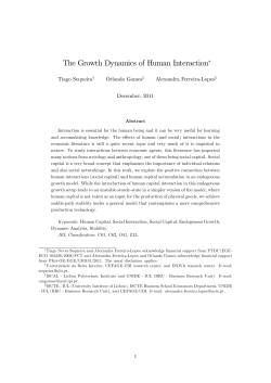 The Growth Dynamics of Human Interaction